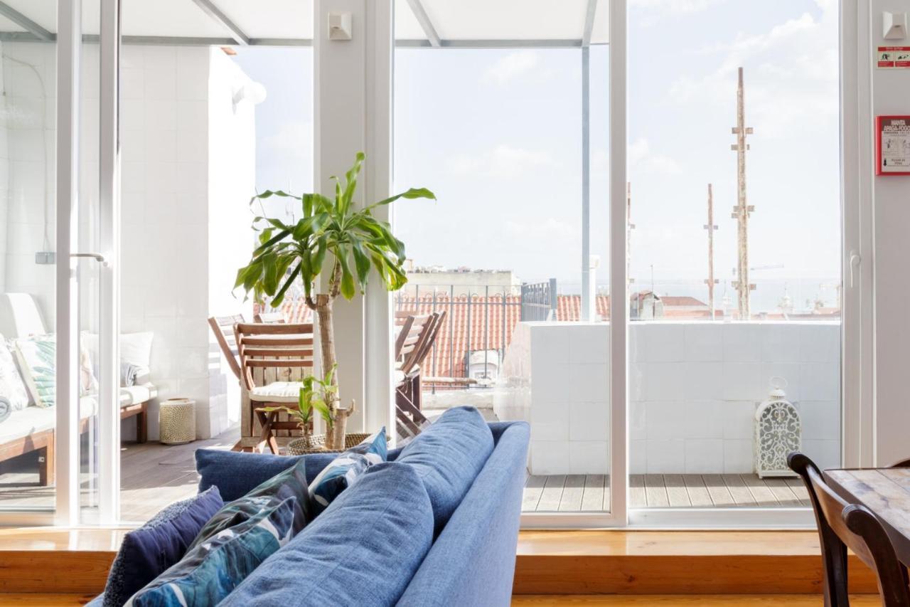 Amazing Rooftop Terrace With River And Historic City View 4 Bedrooms 4 Bathrooms Ac 19Th Century Building Chiado Lisboa المظهر الخارجي الصورة