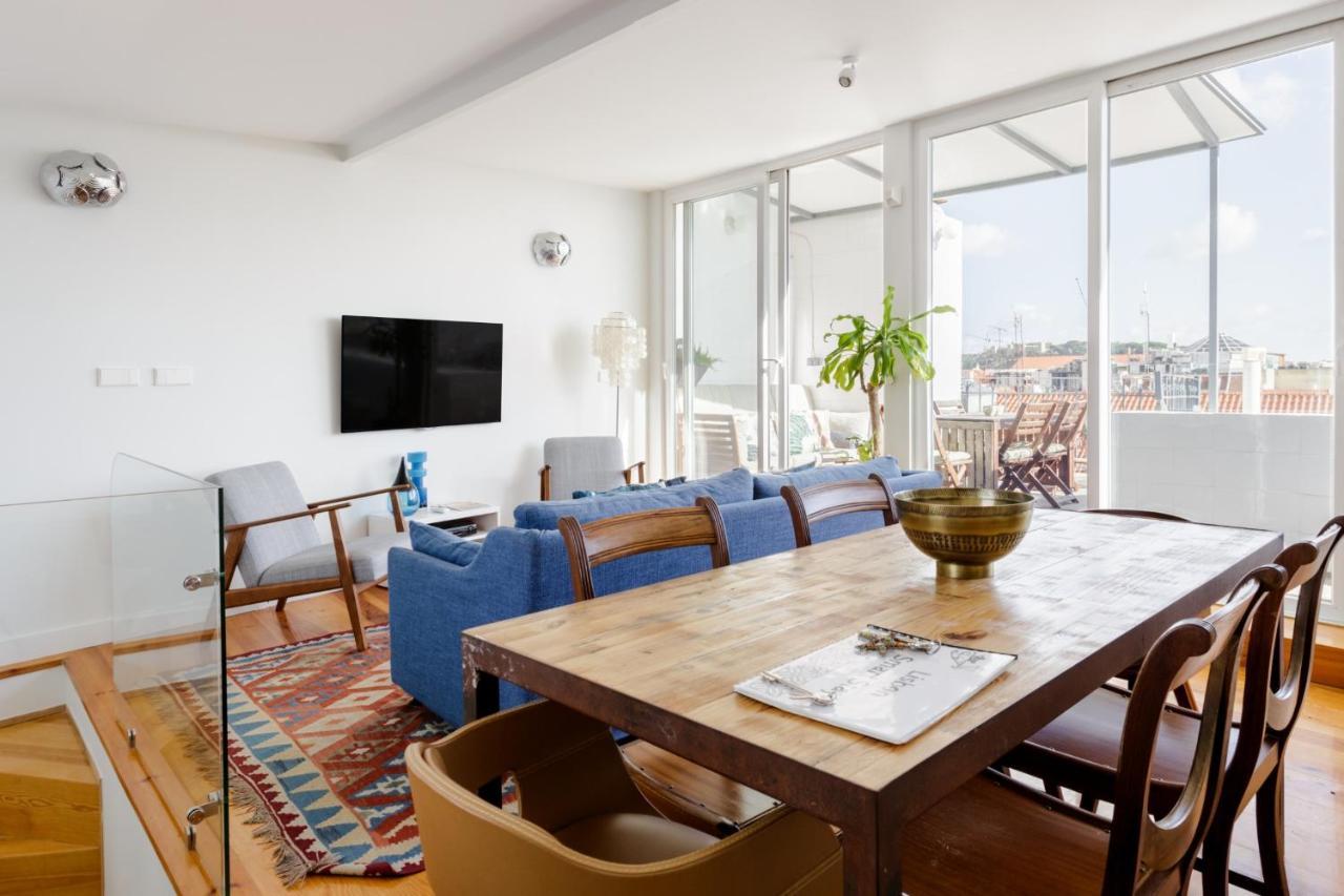 Amazing Rooftop Terrace With River And Historic City View 4 Bedrooms 4 Bathrooms Ac 19Th Century Building Chiado Lisboa المظهر الخارجي الصورة
