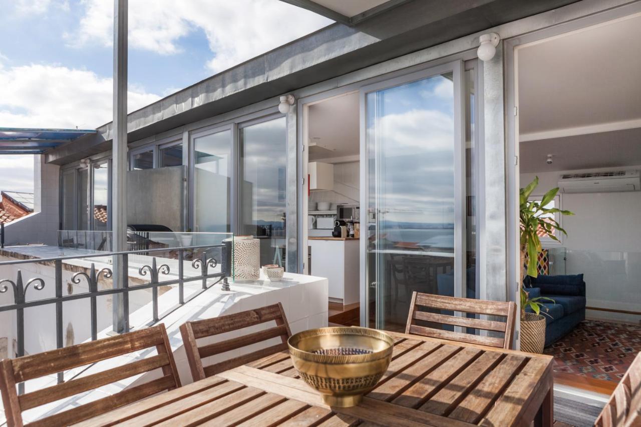 Amazing Rooftop Terrace With River And Historic City View 4 Bedrooms 4 Bathrooms Ac 19Th Century Building Chiado Lisboa المظهر الخارجي الصورة