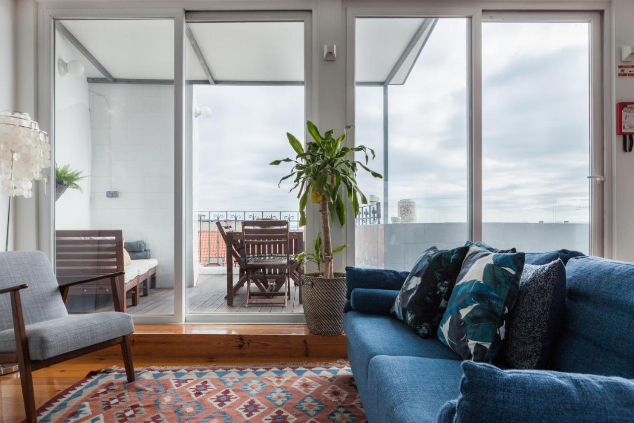 Amazing Rooftop Terrace With River And Historic City View 4 Bedrooms 4 Bathrooms Ac 19Th Century Building Chiado Lisboa المظهر الخارجي الصورة